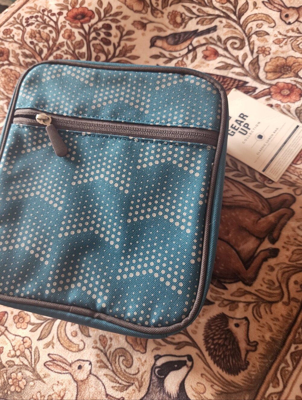 NWT Pottery Barn PBTeen Gear-Up Green Dotted Arrow Classic Lunch Box/Bag